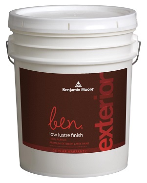 ben EXT LOW LUSTRE WHT - 5 GAL