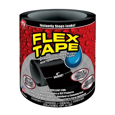 FLEX TAPE BLACK 4"X5'