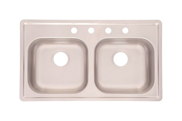 KITCHEN SNK DBL 6.5" 33X19