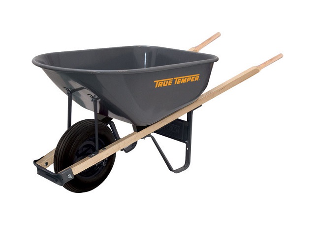 WHEELBARROW 6CF GRY STL