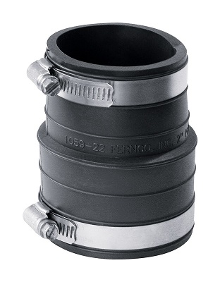 FLEX PVC COUPL 2"X2" HUB