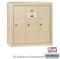 3 DOOR SANDSTONE SURFACE MAILBOX