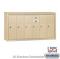 6 DOOR SANDSTONE SURFACE MAILBOX