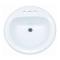 19" 4CC LAVATORY SINK WHITE