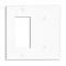 GFI/BLANK COMBO PLATE WHITE