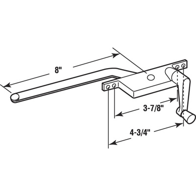 CASEMENT OPERATOR LH8" H3513