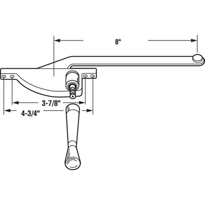 CASEMENT OPERATOR RH8" H3507