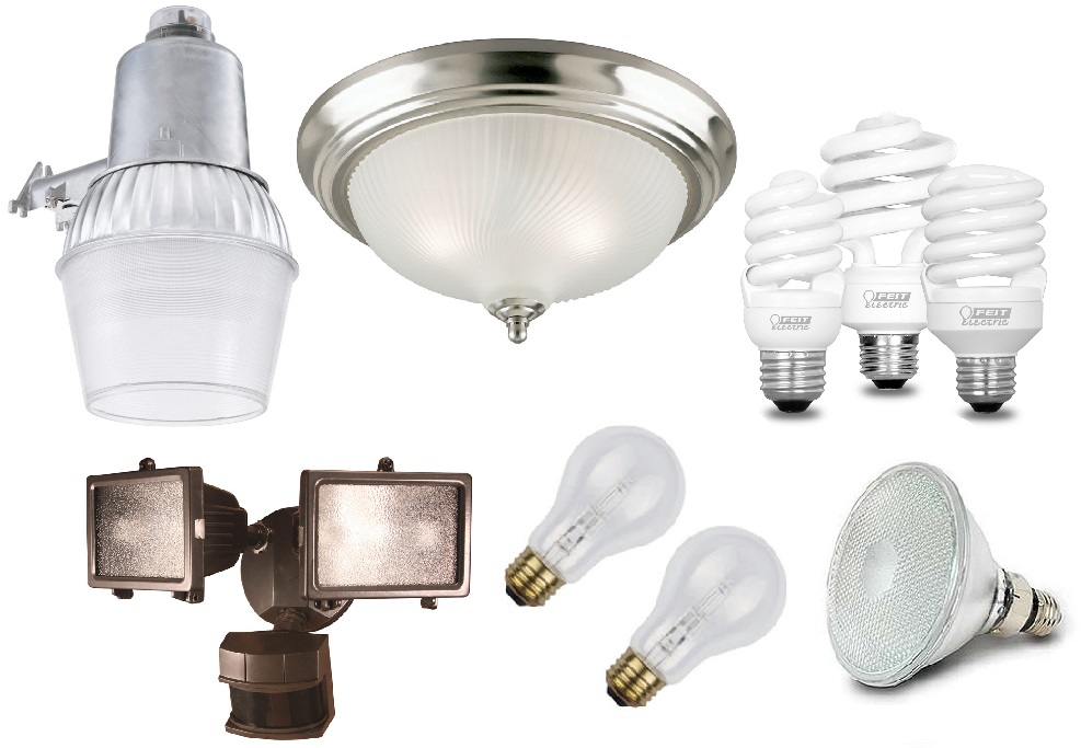 LIGHT BULBS AND FIXTURES